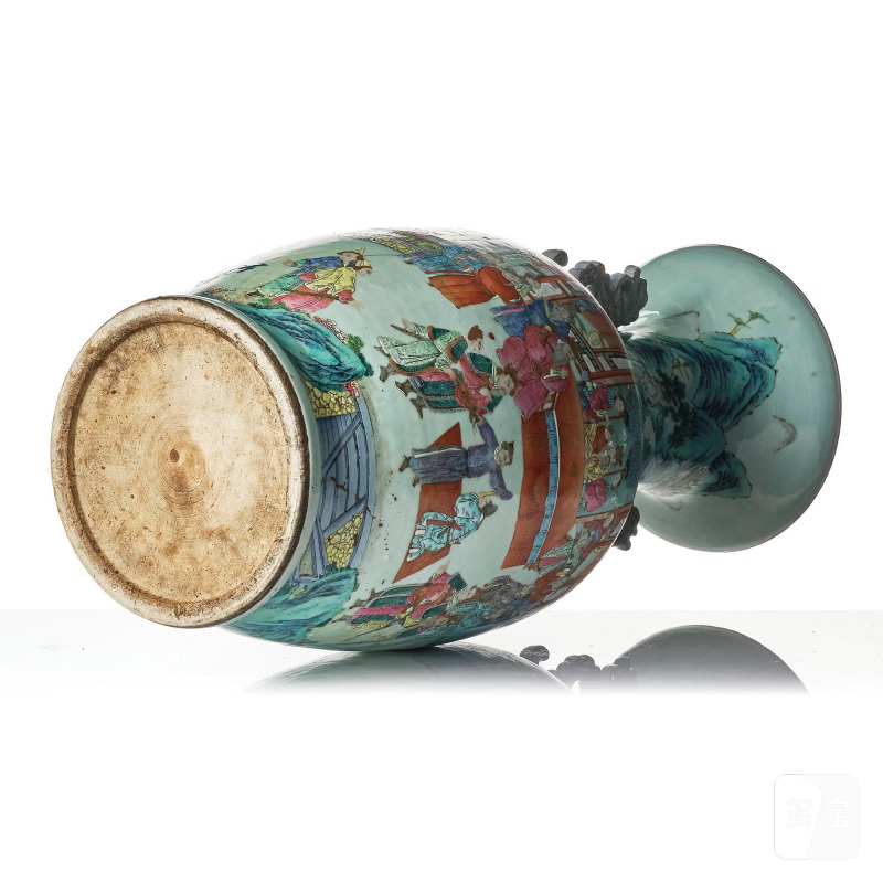 A massive famille rose 'figural' vase, - 图7